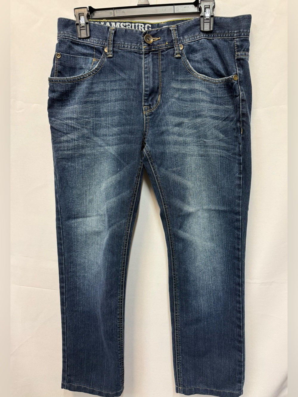 DKNY Men's Skinny Jeans in Dark Blue Wash